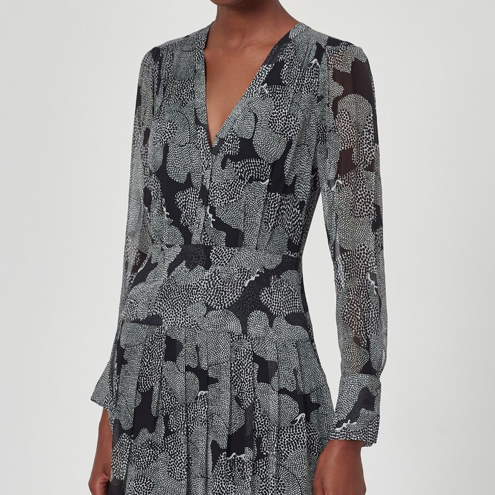 Long Sleeve Silk Dress from Equipment - Picture 2 of 10